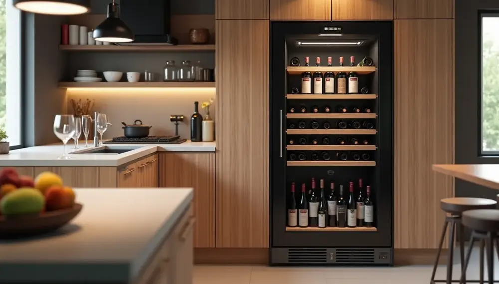 So integrieren Sie einen verbauten Weinkühlschrank in Ihre Küche